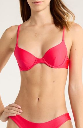 Kulani Kinis Underwire Bikini Top in Cherry Crush at Nordstrom, Size X-Small