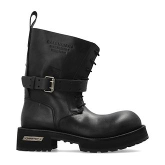 Balenciaga Venom City Bootie - male - Balenciaga - Lace-up Boots - Black - 11 UK - Shoes