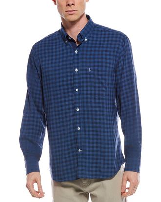 Tailorbyrd Tailorbryd Gingham Printed Performance Shirt