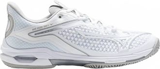 Mizuno Womens Wave Exceed Tour 6 Ac Shoes In White/silver