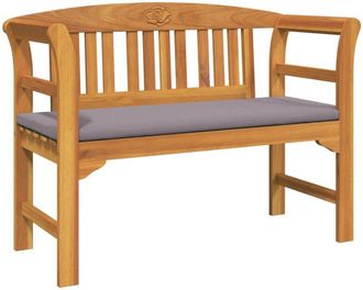 vidaXL Banco Con Coj&iacute;n Acabado De Aceite Natural 114 X 46 X 82,5 Cm Vidaxl