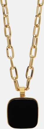 La DoubleJ Onyx pendant necklace