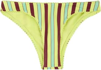 Damson Madder striped bikini bottom - women - Polyamide/Elastane/Polyester/Elastane - 6 - Yellow