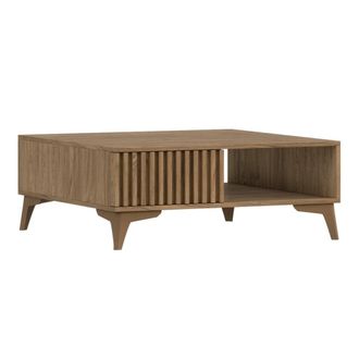 Petits Meubles Mesa de centro 1 caj&oacute;n 1 hueco tableros aglomerados madera