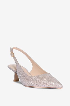 Stuart Weitzman Glitter-Riemchenpumps Stuart Sculptural 50