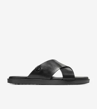 Cole Haan Mens Grand Neoclassic Cross Strap Sandals - Black Size 10