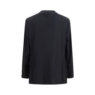 Brunello Cucinelli Mens Black Wool Oves Aries Jacket Clothing