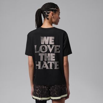 Nike Jordan Womens Jordan Sport Dri-FIT Graphic T-Shirt in Black | IF2221-010