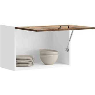 vidaXL Kitchen Wall Cabinet Kalmar Smoked Oak Engineered Wood Vidaxl