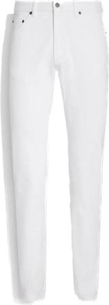 Ermenegildo Zegna Roccia Jeans - Heren - Regular Fit Jeans - Wit - W35 - Katoen - Jeans
