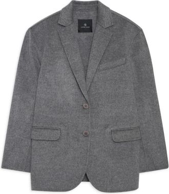 Anine Bing Cashmere Blend Blazer - Dames - Blazers - Grijs - M - Wol - Jassen
