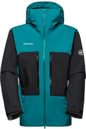 Mammut Taiss Hardshell Hooded Jacket Regenjacke für Herren | türkis/schwarz