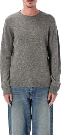 Roberto Collina Textured Knit Crewneck Sweater with Ribbed Details