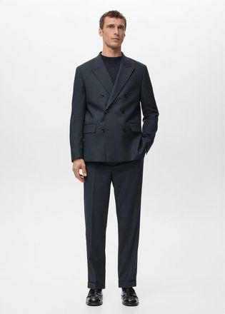 Mango Pantaloni completo Boston slim-fit navy - Uomo - 42 - MANGO MAN