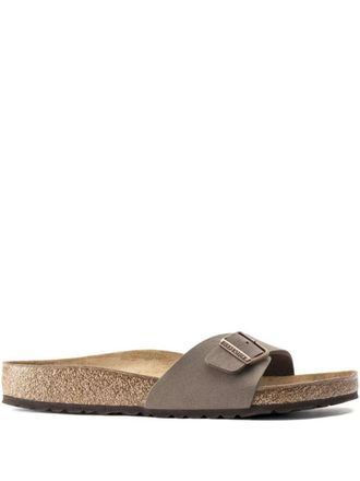 Birkenstock Madrid slides - unisex - Birko-Flor/Calf Leather/Polyethylene vinyl acetate (PEVA) - 40 Regular - Brown