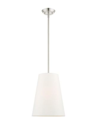 Livex Lighting 1-Light Brushed Nickel Pendant
