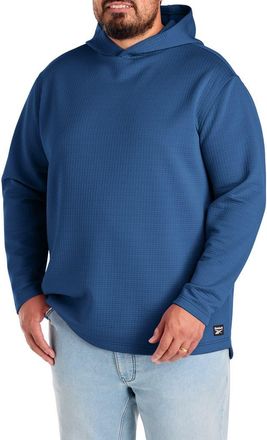 Reebok Big & Tall Textured Tech Hoodie in Athletic Blue at Nordstrom, Size 4X Big
