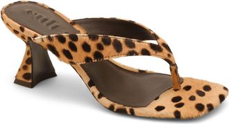 Cult Gaia Abi Hair Calf Sandal in Cheetah at Nordstrom, Size 37.5