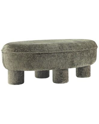 Manhattan Comfort Tribeca Chenille Accent Ottoman