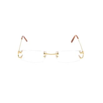 Cartier Glasses, unisex, Yellow, Size: ONE SIZE Glasses