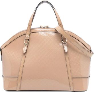 Gucci Pre-owned Handbags, female, Brown, Size: ONE SIZE Pre-owned Elegant Top Handle Bag