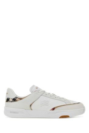 Burberry White Logo Sneakers