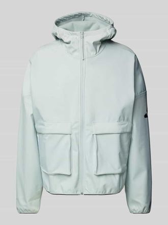 adidas Jacke mit aufgesetzten Taschen in Mittelgrau, Größe XXL