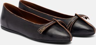 Prada Leather ballet flats