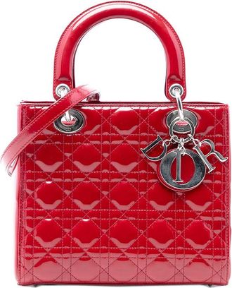 Dior Pre-owned Dior Medium Patent Cannage Lady Ladies 37O7TX193MMUVF1U