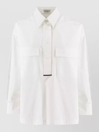 Brunello Cucinelli cotton boxy shirt