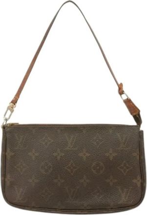 Louis Vuitton Pre-owned Shoulder Bags, female, Brown, Size: ONE SIZE Pre-owned Vintage Pouch