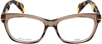 Rag & Bone Ladies Grey Rectangular Eyeglass Frames RNB3004
