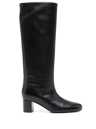 Toteme Downtown nappa knee-high boots - women - Nappa Leather/Nappa Leather/Calf Leather - 37 - Black