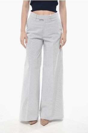 Berwich Wide-Leg Chino Stretch Cotton Trousers size 38