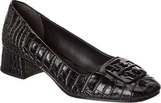 Tory Burch Georgia Croc-Embossed Leather Pump