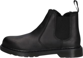 Dr. Martens Schoenen, Dames, Zwart, 37 EU, Leer, 2976 Chelsea Boots met Faux Fur Voering