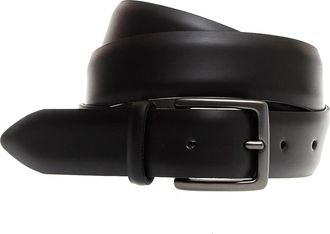 Orciani Matte Leren Riem - Heren - Riemen - Zwart - 85 CM - Leer - Accessoires
