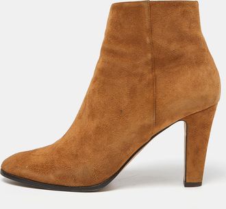 Jimmy Choo London Tan Suede Ankle Length Booties