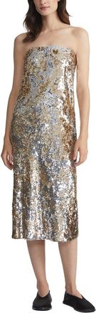 Lafayette 148 New York Strapless Midi Dress