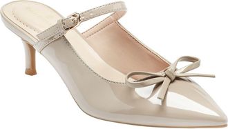 Bandolino Moss Patent Kitten Heel Mule in Cafe Latte at Nordstrom Rack, Size 5.5
