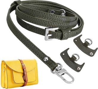 Generic Purse Straps for Handbags - PU Leather Replacement - Adjustable Strap for Purse with 2 Buckles | for Women Shoulder Small Handbag