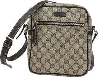 Gucci Vintage Cross Body Bags, unisex, Beige, ONE SIZE, Pre-owned Cross Body Bag