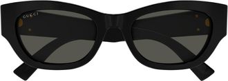 Gucci Gucci Gg1954sa Linea Emblem 001 Black Grey Sunglasses