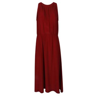 Crida Milano Beatrice dEste Midi Jurk - Dames - Casual kleedjes - Rood - M/L - Kleedjes