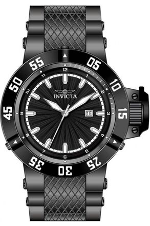 Invicta Subaqua 50794 Herenhorloge - Quartz Uurwerk - Roestvrij Staal met Zwarte Wijzerplaat - 50 mm