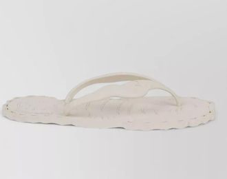 Zimmermann scalloped thong sandals