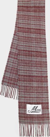 Marni Fringed Wool-Blend Scarf