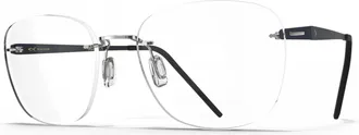 Blackfin Black Aero Loop Rimless Titanium Glasses