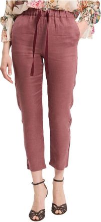 Semicouture Buddy Broeken - Dames - Vrijetijds broeken - Roze - XS - Katoen - Broeken