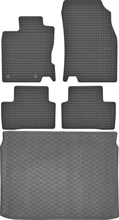 OEM Juego De Alfombrillas De Goma Para Coche Y Alfombrilla Para Maletero Para Renault Kadjar Suv (2015-2022)